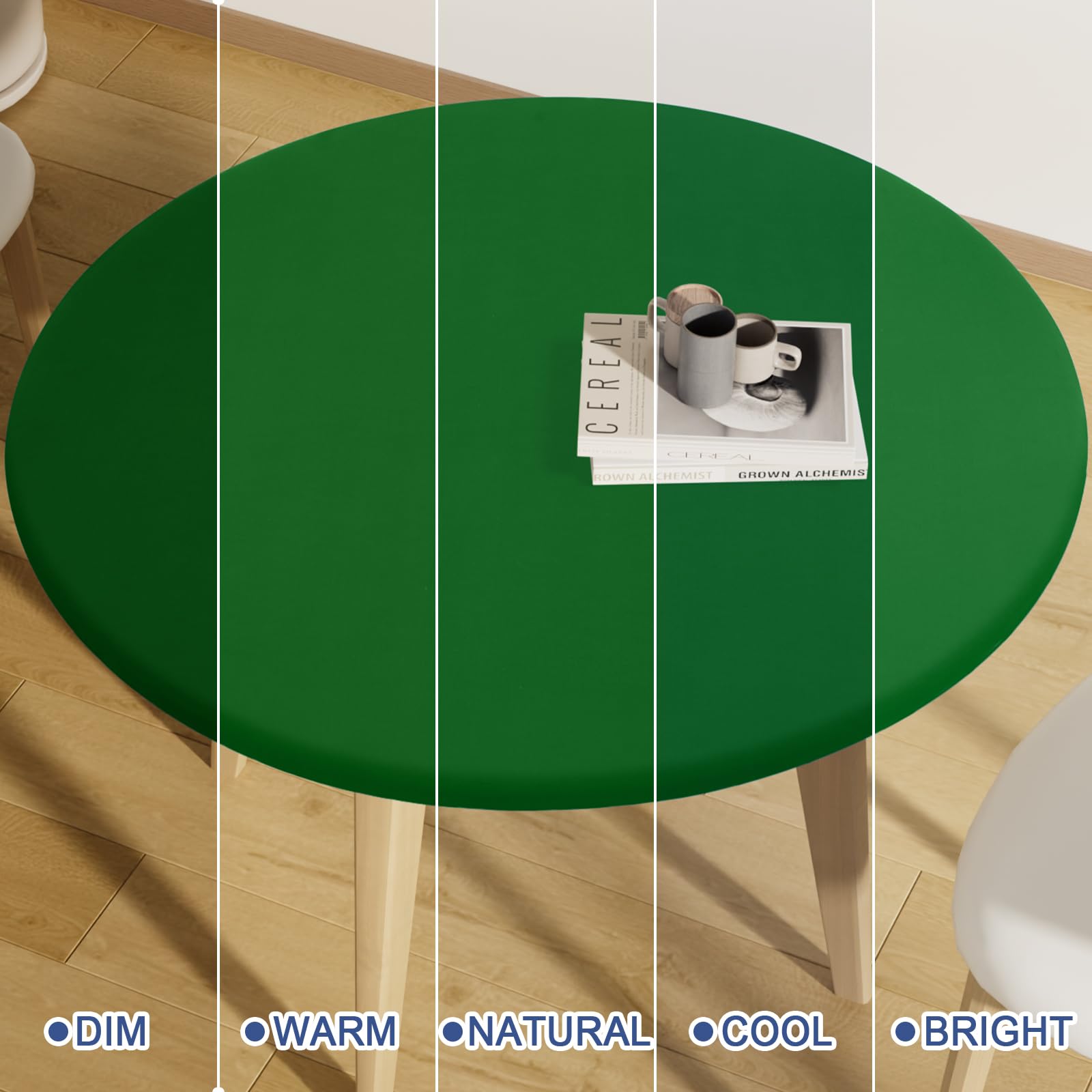 Moosfor elastic edge ensures snug fit without clips during gatherings