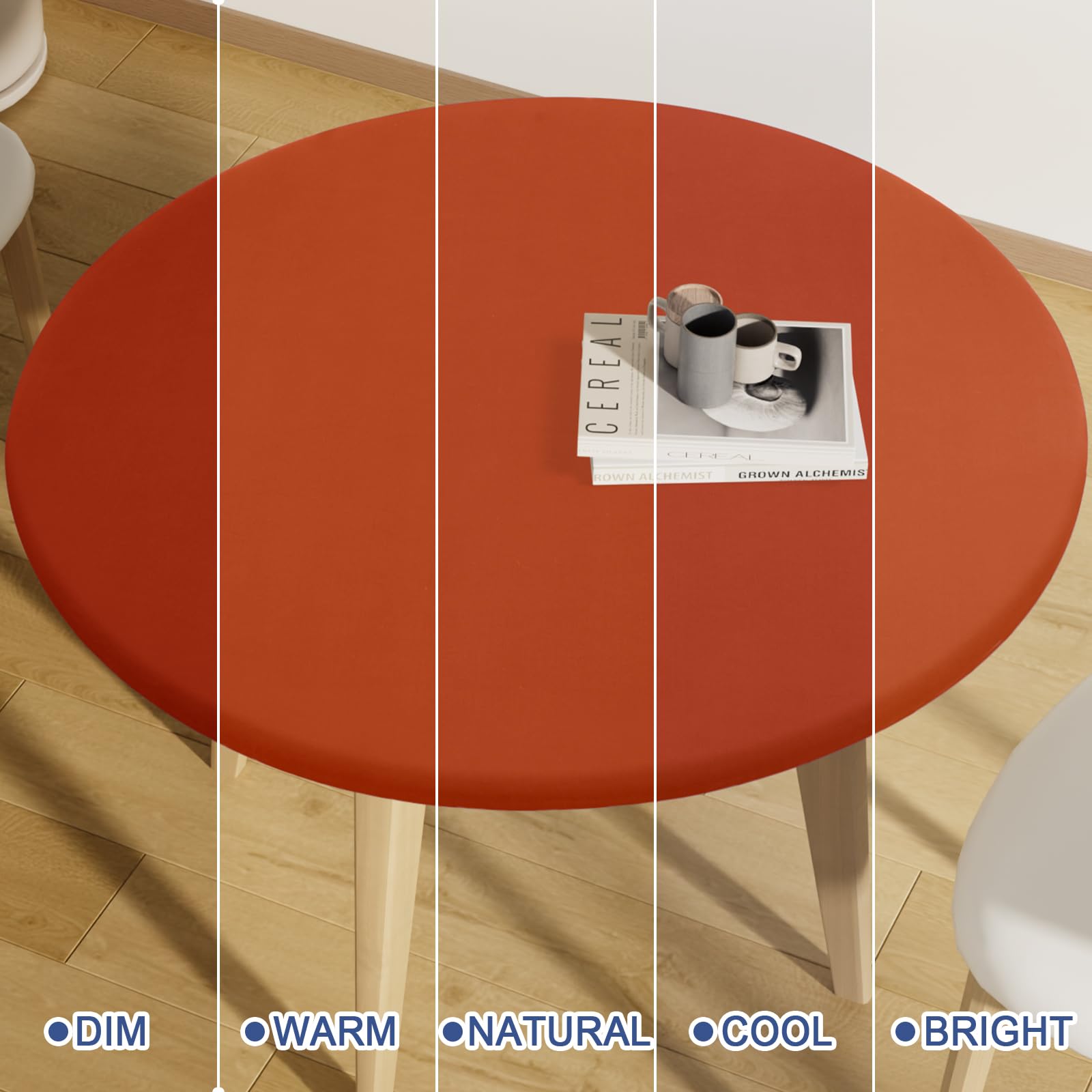 Moosfor indoor-outdoor dining tablecloth adapts to different setups