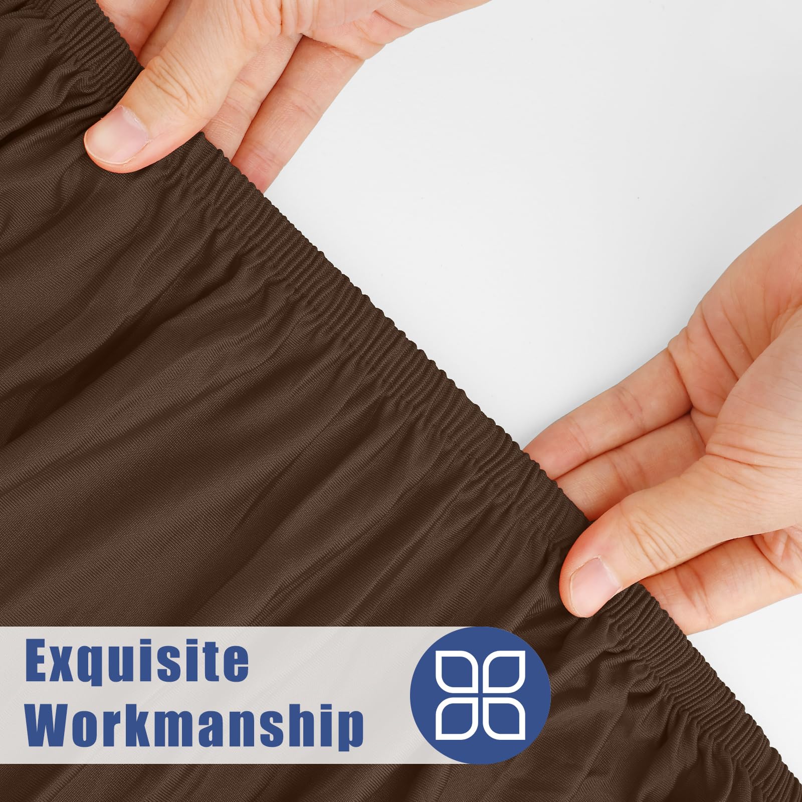 Moosfor round spandex tablecloth machine-washable for quick refresh.