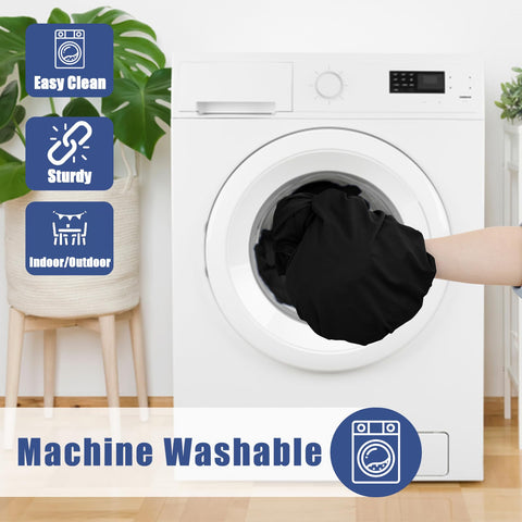 Moosfor Round Spandex Tablecloth outdoors at a picnic shows durable surface