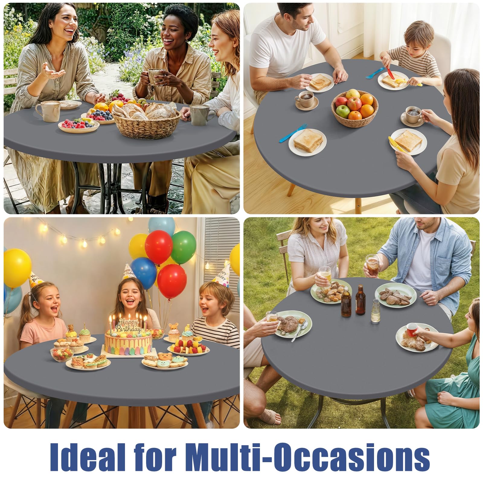 Moosfor durable reusable tablecloth supports repeated gatherings
