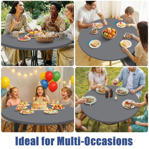 Moosfor durable reusable tablecloth supports repeated gatherings