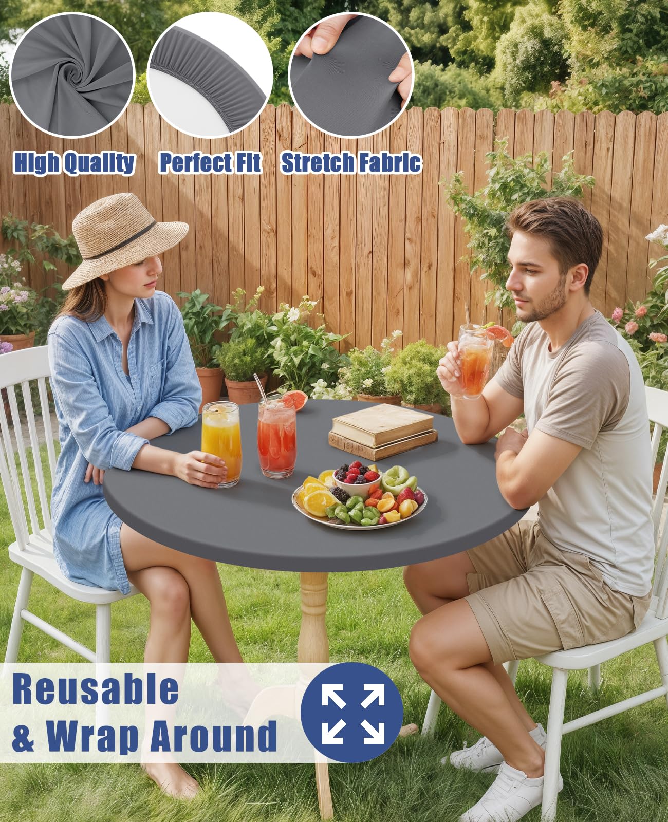 Moosfor tablecloth is machine washable for effortless maintenance
