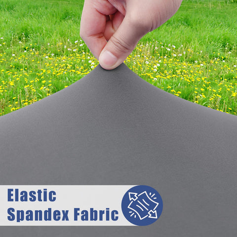 Moosfor wrap around elastic edge enables windproof setup for outdoor dining