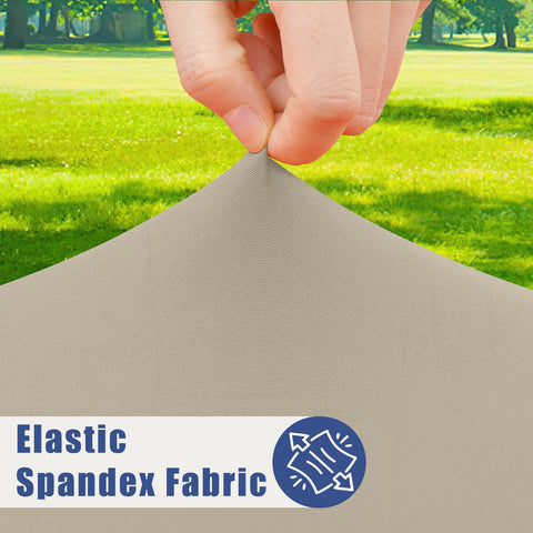 Moosfor Spandex 6ft tablecloth beads liquids for quick cleanup