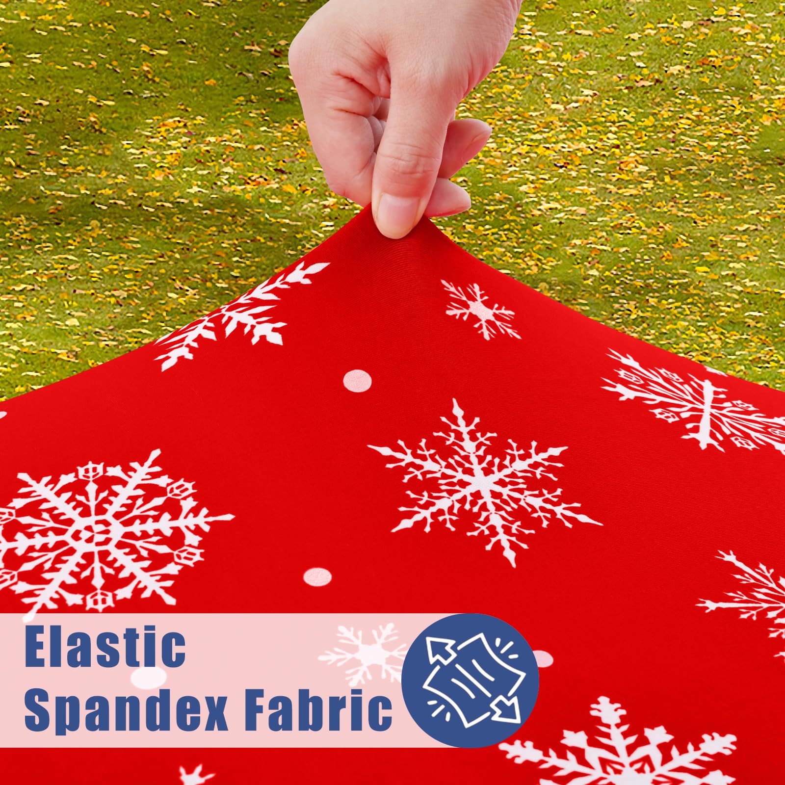 Moosfor Spandex elastic wrap-around edge ensures secure fit during meals.