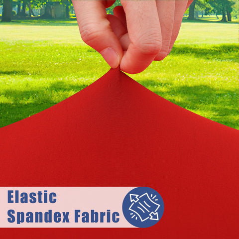 Moosfor Spandex elastic edges closeup showing secure wrap for easy setup