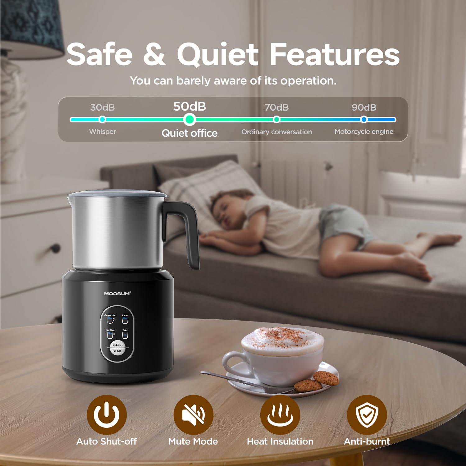 Moosum ergonomic handle for comfortable grip during use