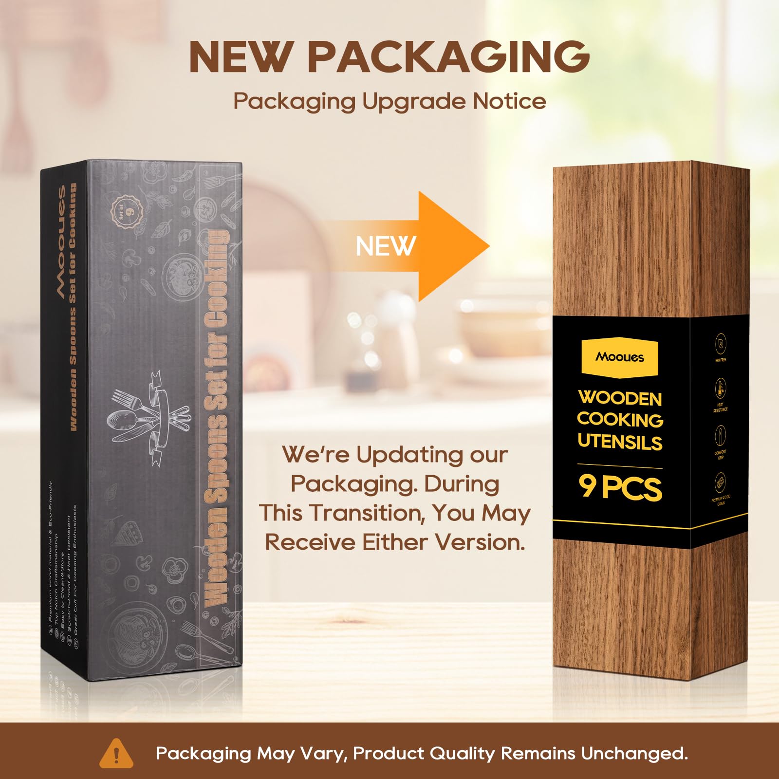 Mooues teak salad fork for tossing greens