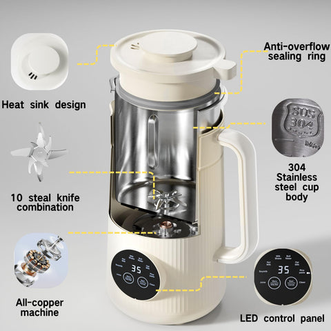 Compact 35oz Mooye unit fits small kitchens with big capacity