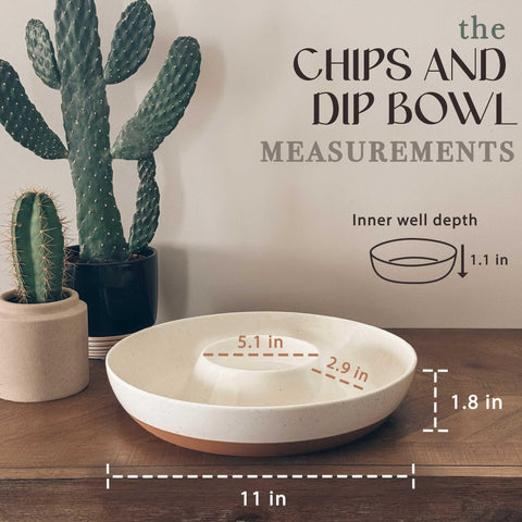MORA chips and dip serving bowl in white with a minimalist modern design.
