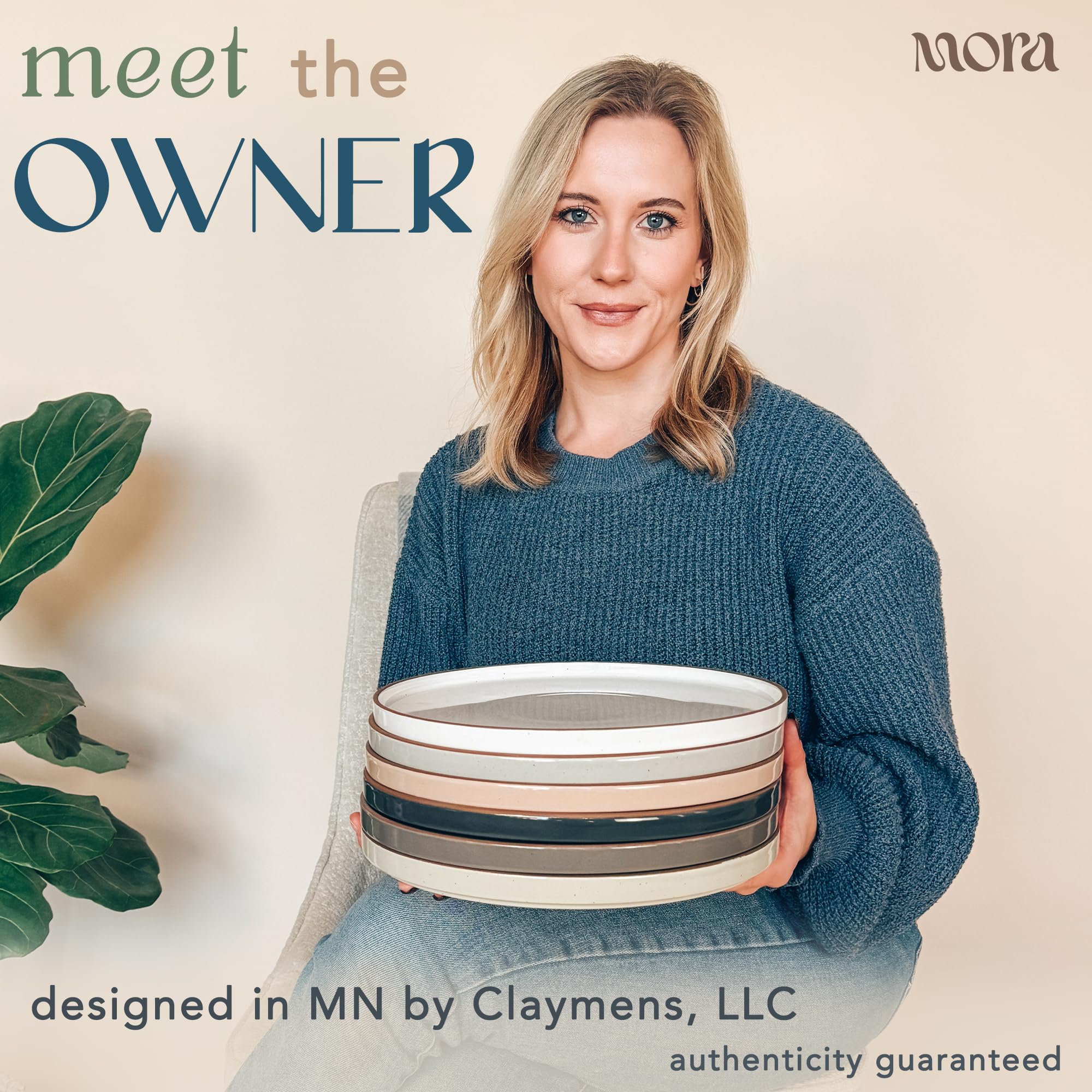 MORA lead-free natural glaze provides a safe, clean ceramic surface