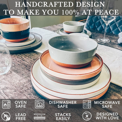 MORA crystallized scratch-resistant glaze withstands utensil contact without visible scoring