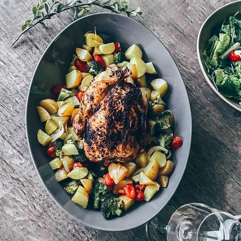 MORA two-piece set with 80-110 oz capacity, great for large servings