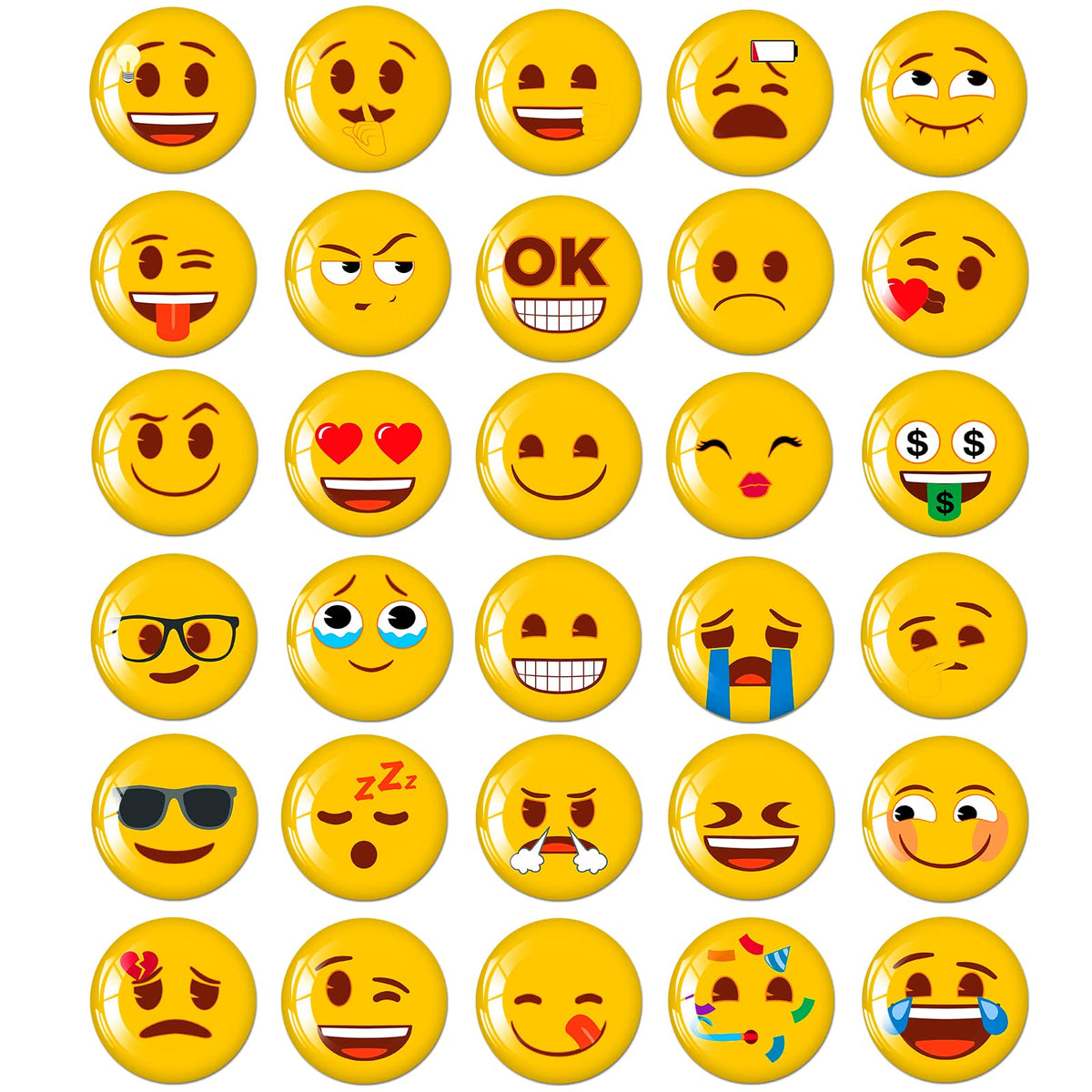 MORCART emoji magnets brighten the fridge with colorful faces and quick reminders.