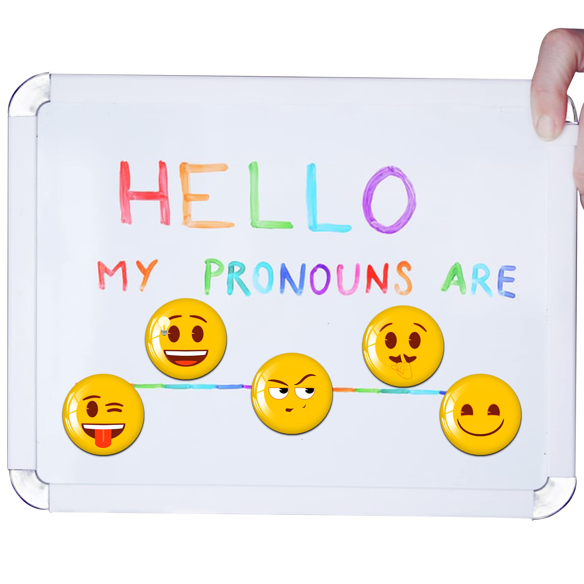 MORCART emoji magnets add playful notes to the kitchen and planning.