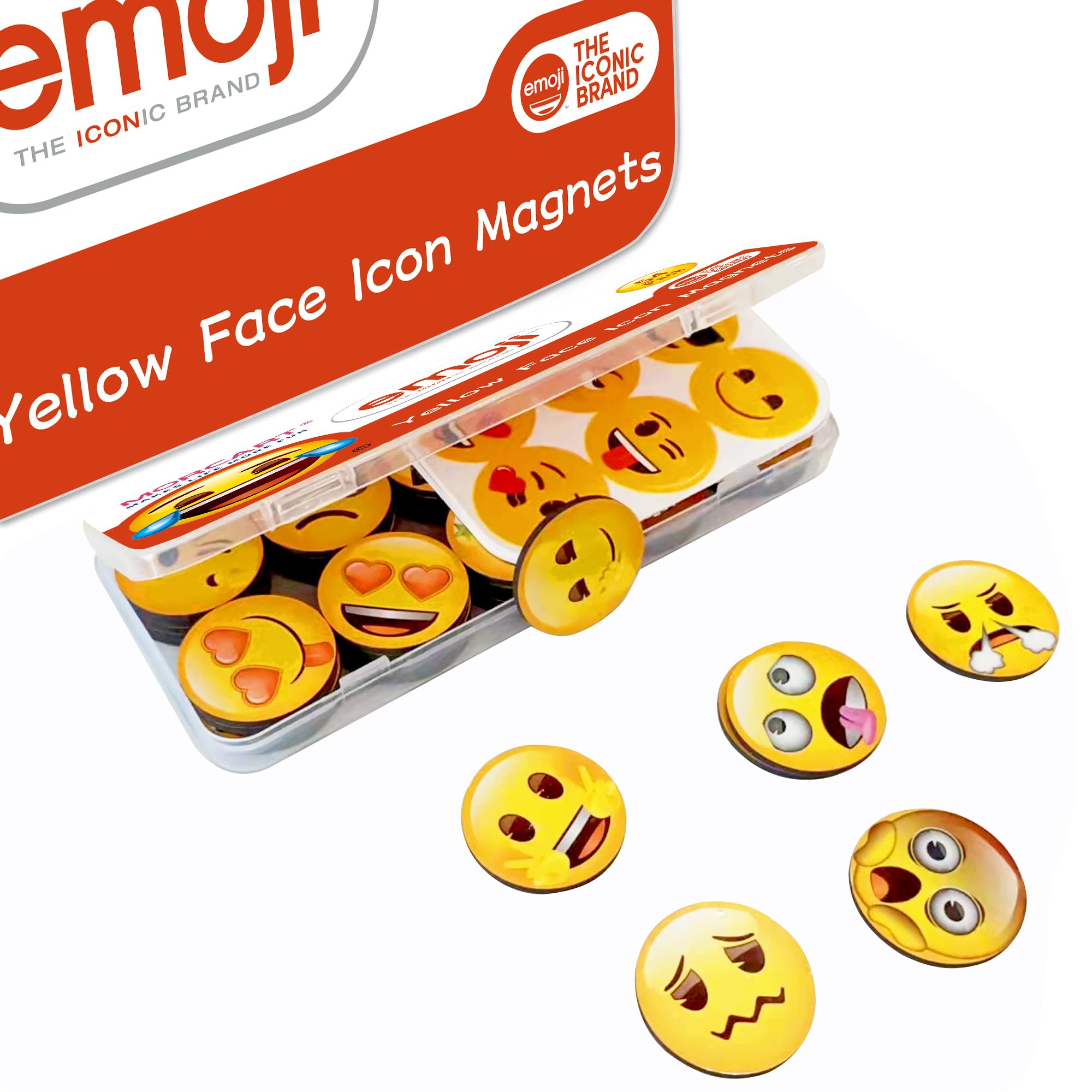 MORCART magnets include 24 emoji stickers for customization.