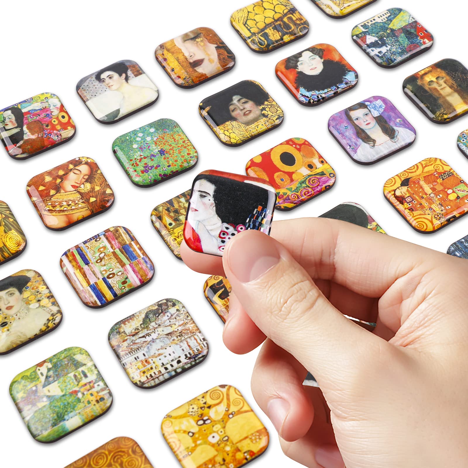 MORCART Klimt magnets with soft back protect surfaces