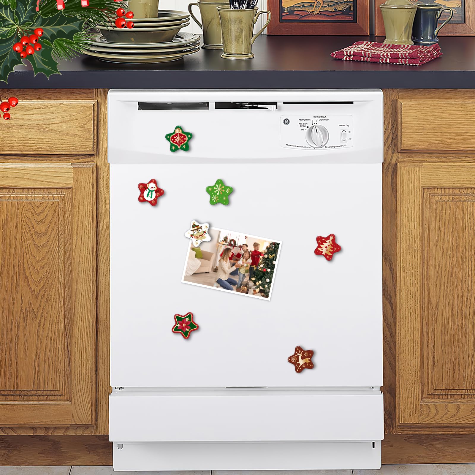 MorcART strong magnets securely hold papers on magnetic boards.
