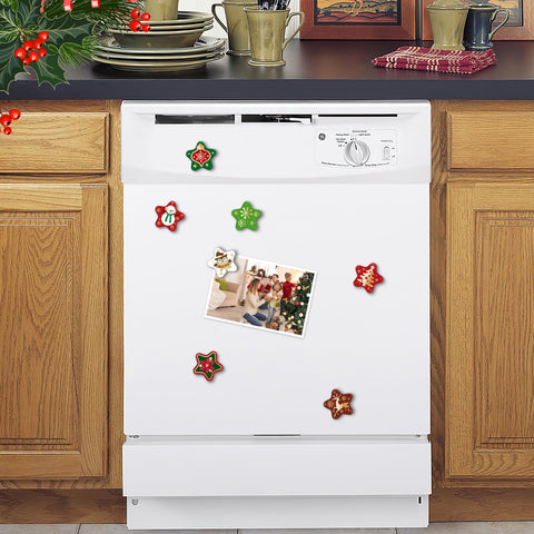 MorcART strong magnets securely hold papers on magnetic boards.