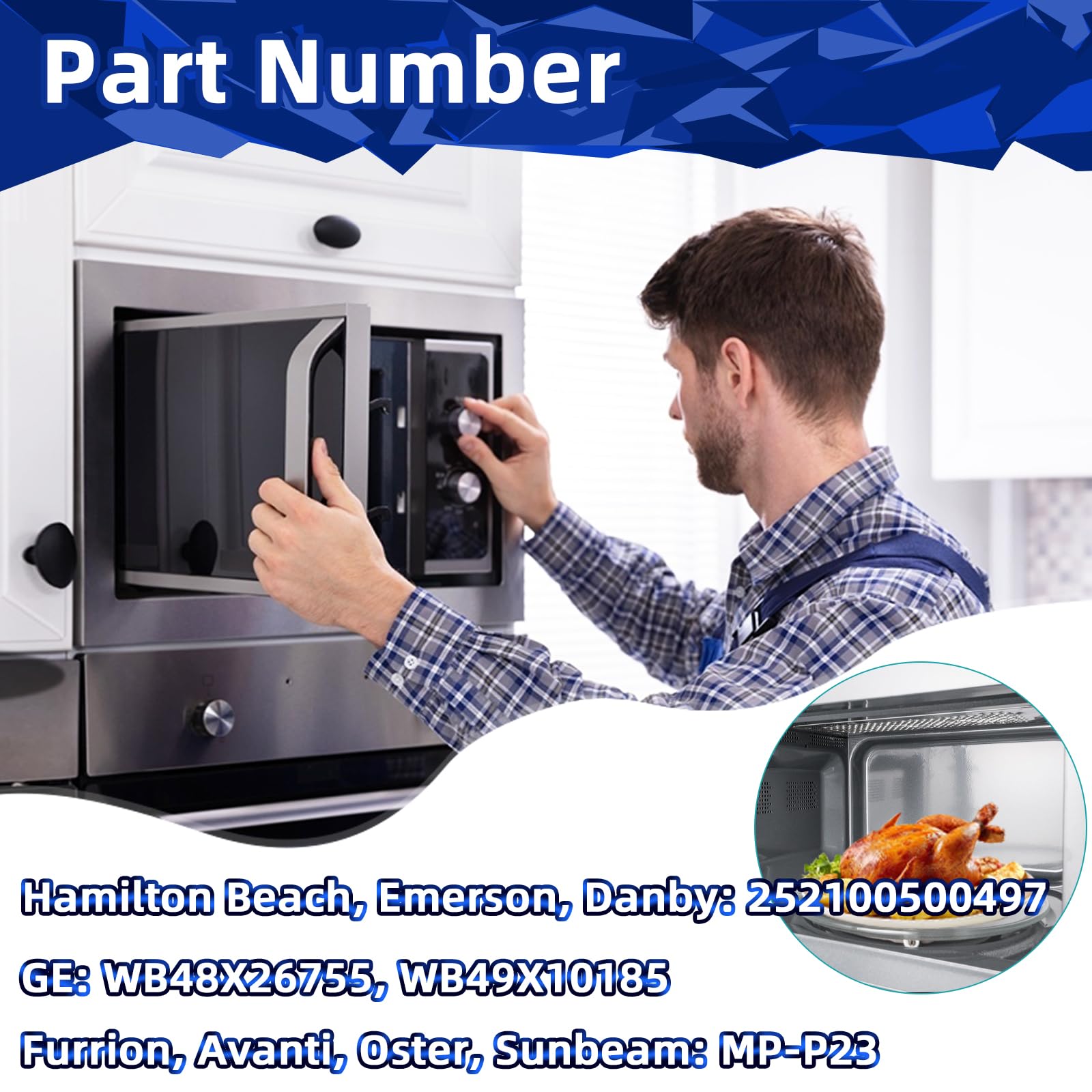 MorefaLife heat-resistant, durable glass ensures reliable microwave replacement