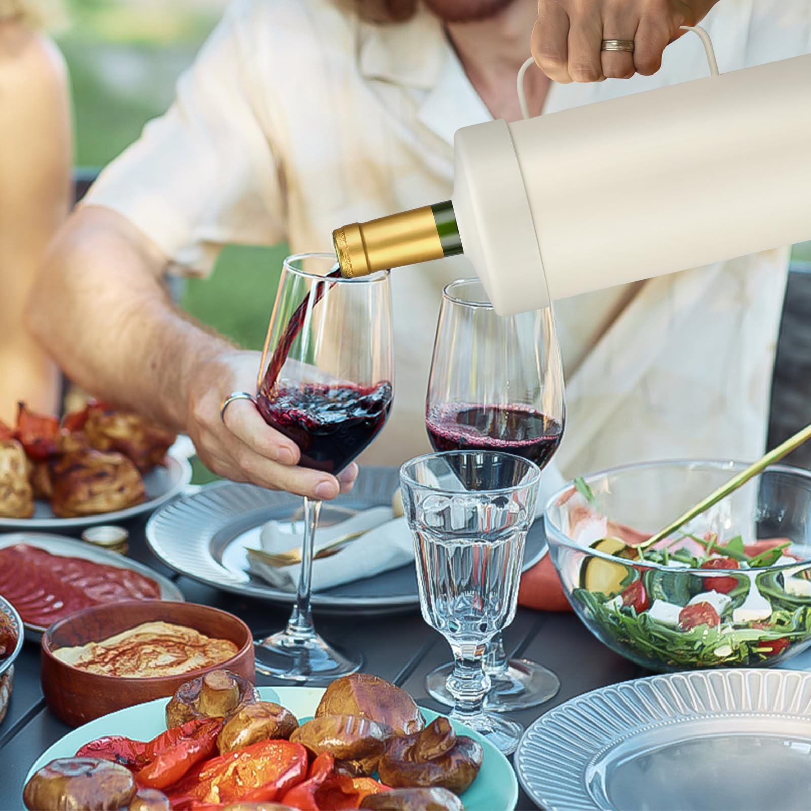 MoreFeel 6+ hour cooling maintains ideal temperature for wine or champagne