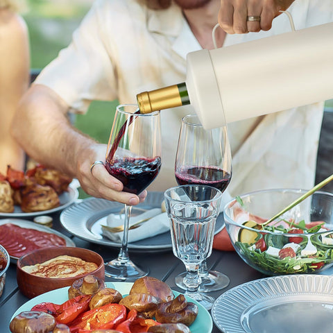MoreFeel 6+ hour cooling maintains ideal temperature for wine or champagne