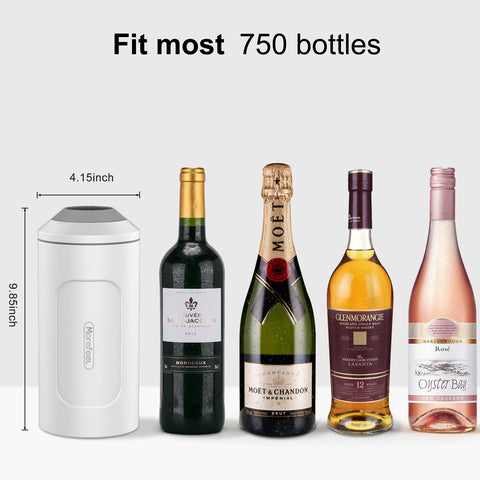 MoreFeel bottle chiller with adjustable top for easy, secure pouring