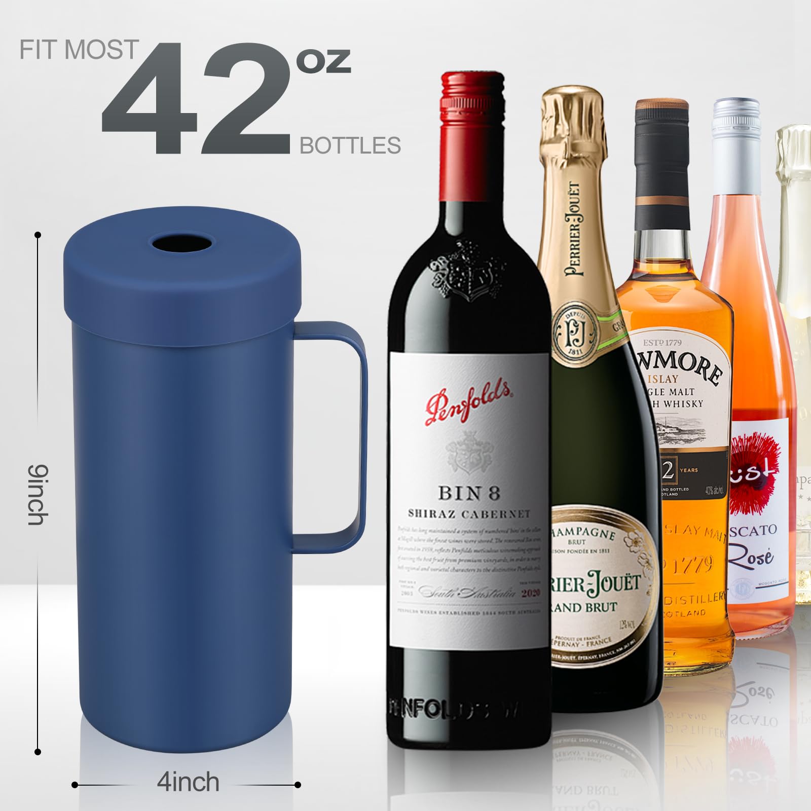 MoreFeel 1-hand pour design enables easy serving at a party.