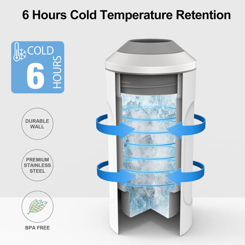 MoreFeel stainless steel double-walled chiller preserves wine temperature for hours