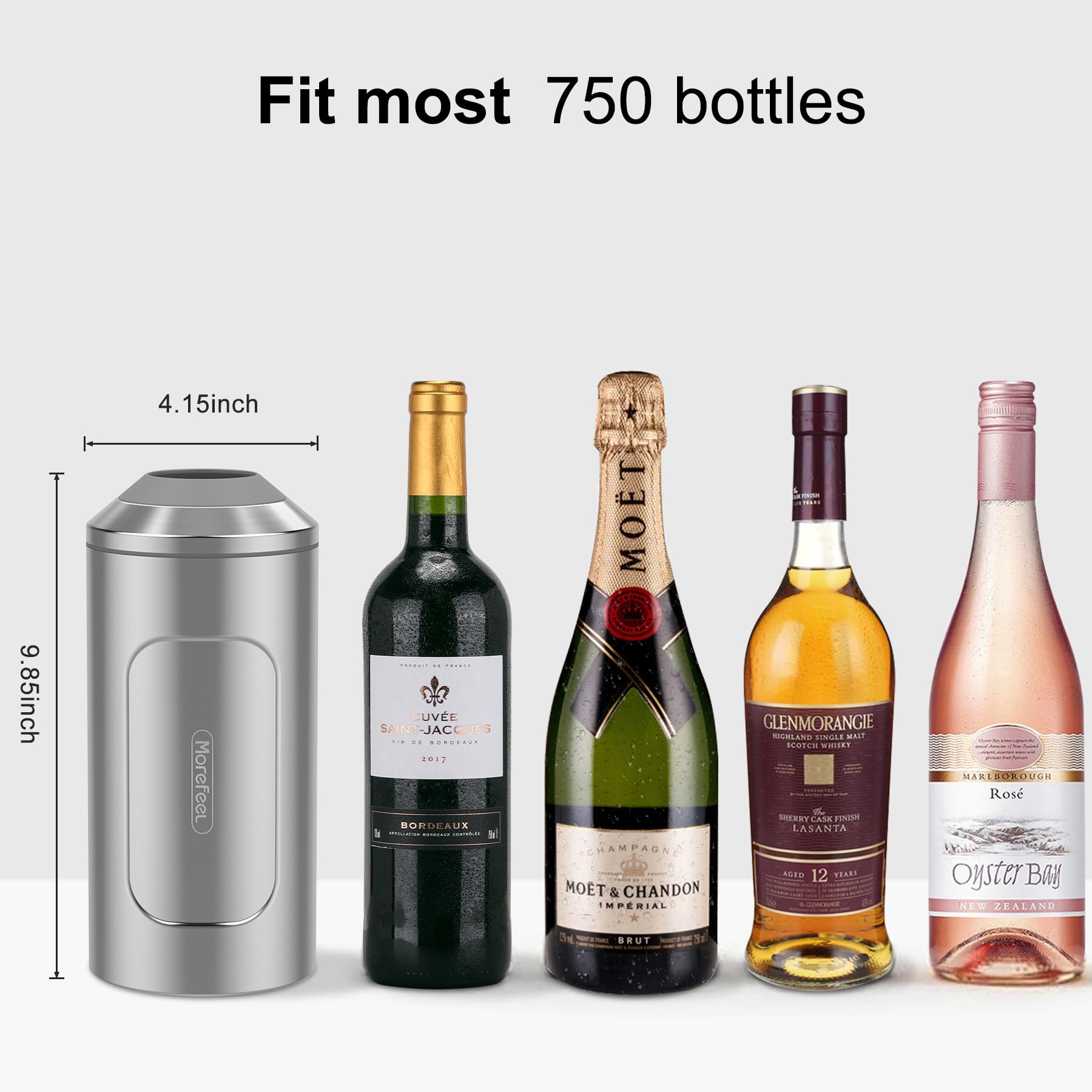 MoreFeel vacuum-insulated cooler keeps champagne cold without ice