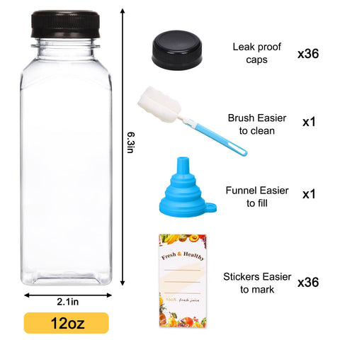Moretoes 12oz bottle with black tamper proof cap, ideal for portable beverages