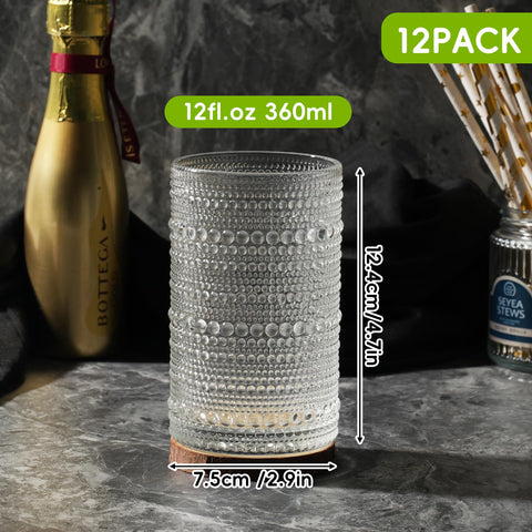 Moretoes 12oz highball on bar display for entertaining.