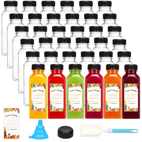 Moretoes 12oz juice bottle with clear cap for on the go drinks