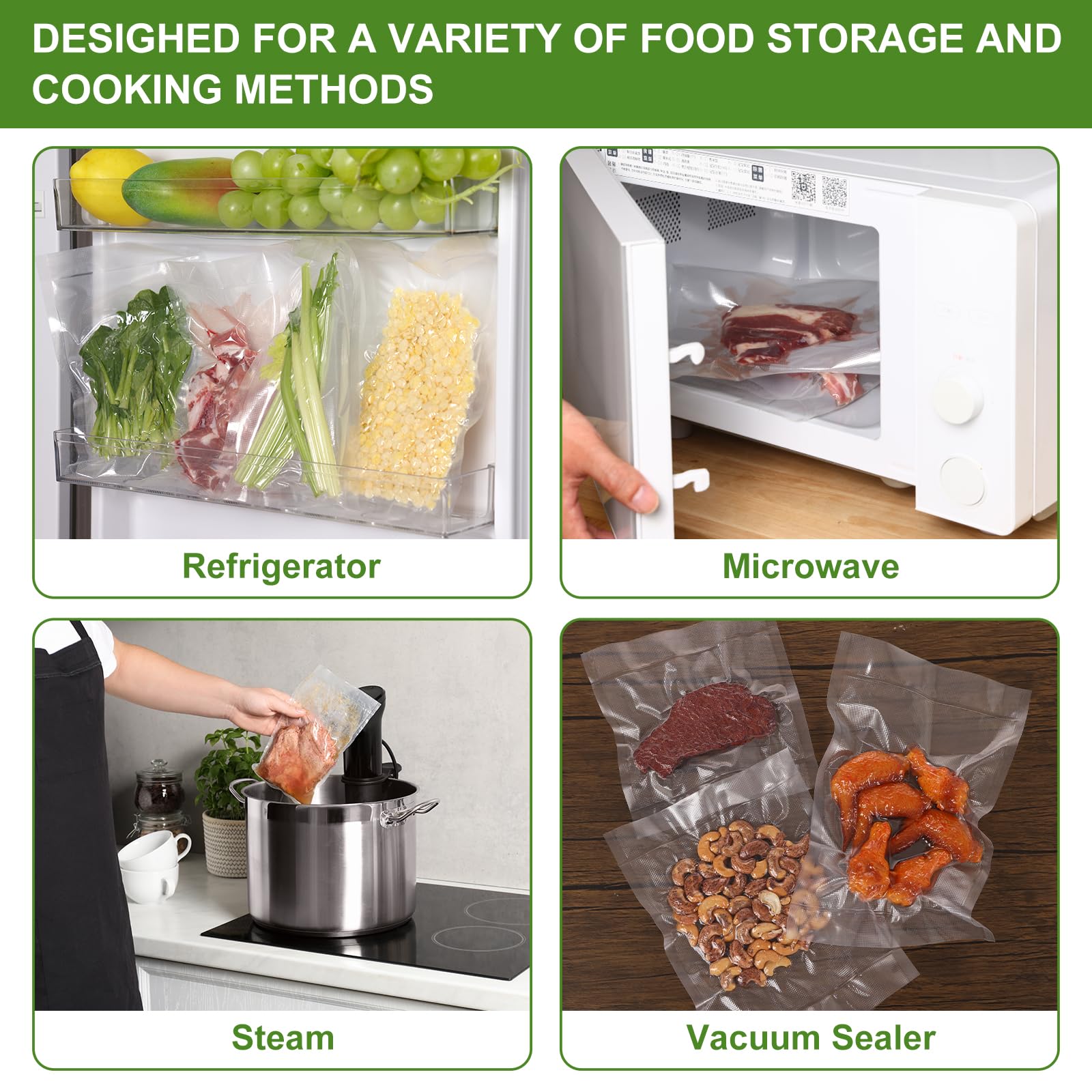 Moretoes bags suitable for sous vide and meal prep.
