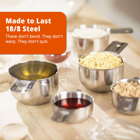 Morgenhaan nesting cups and stackable spoons in a drawer