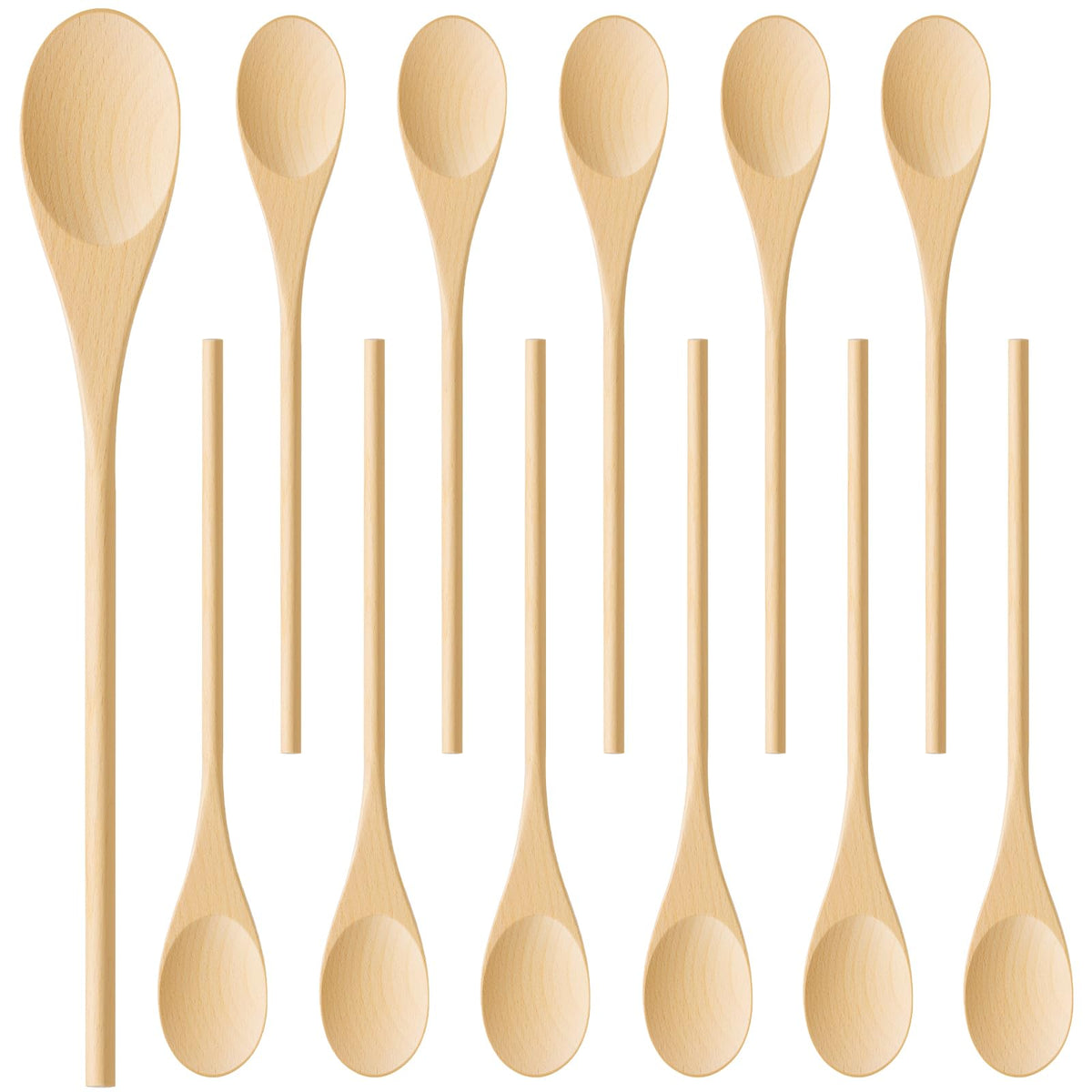 MORGLES 12-pcs wooden spoons packaging in a durable box for safe delivery.