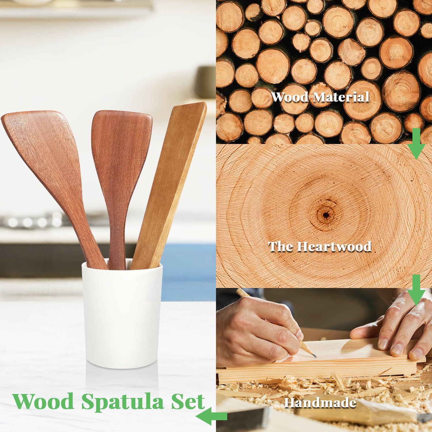 MORGLES 12-inch spatulas extend reach and guard hands from heat