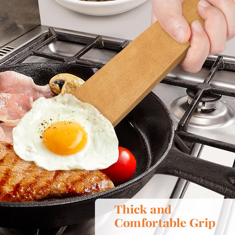 MORGLES spatula closeup shows a smooth, polished surface for comfortable use.