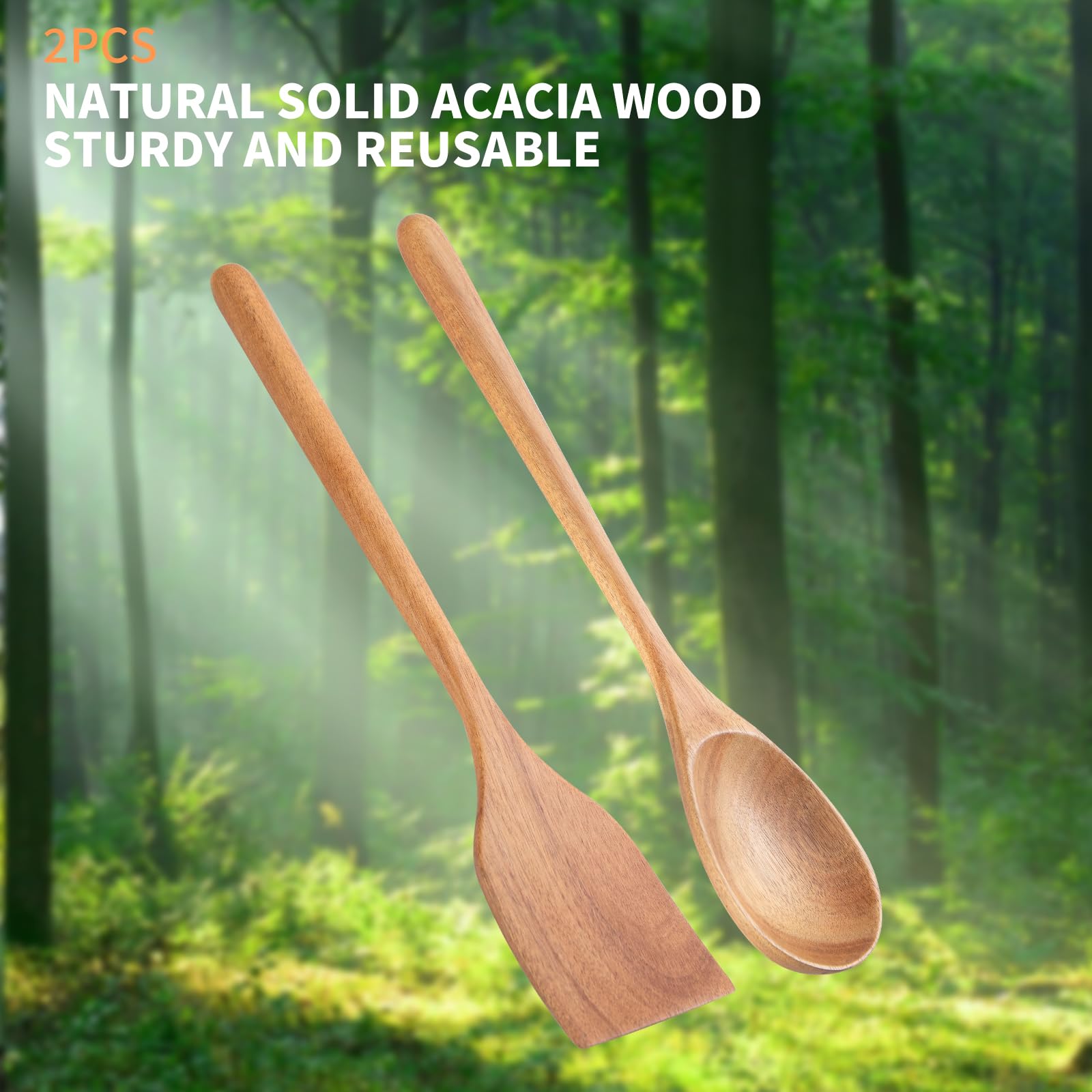 MornHalo smooth-finish wooden spoon stored neatly in a kitchen drawer.