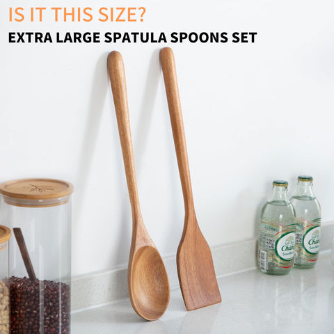 MornHalo wooden spoon with rounded handle and smooth finish close-up.