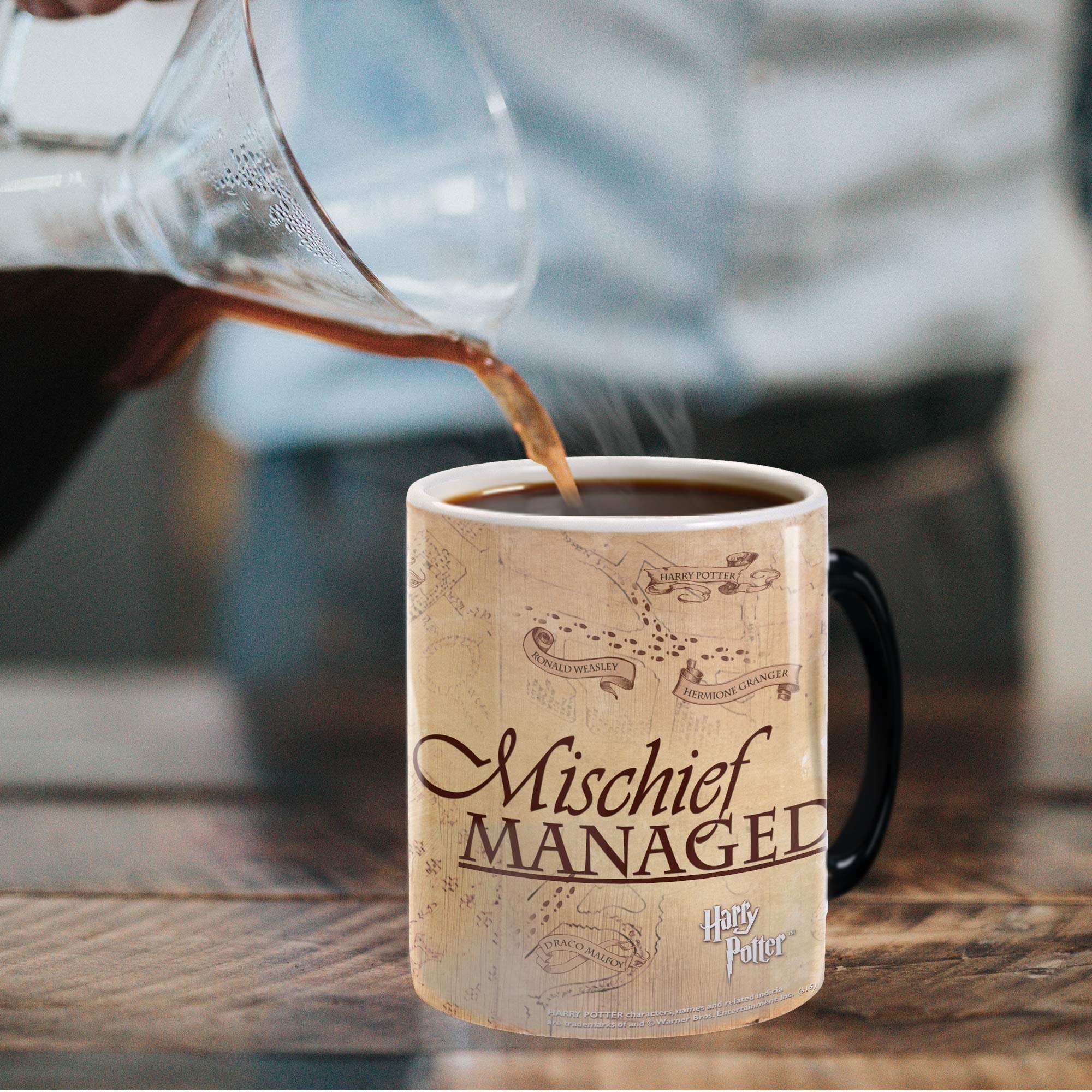 Morphing Mugs heat-sensitive mug reveals Marauder's Map with hot liquid