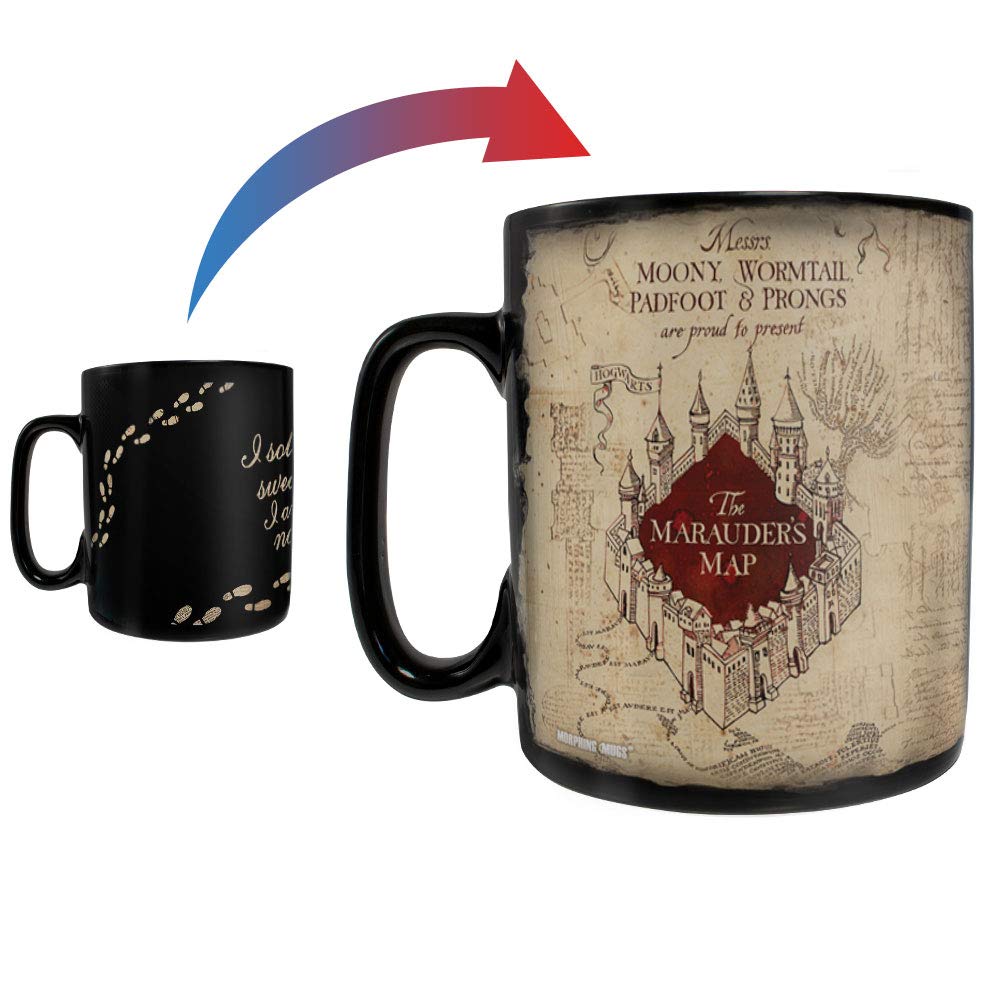 Morphing Mugs Harry Potter Marauder's Map mug at room temperature reveals hidden design for display