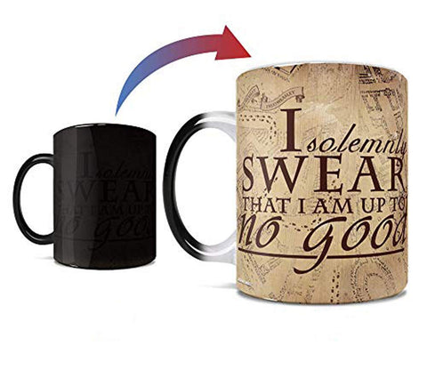Morphing Mugs Harry Potter Marauder's Map reveal on hot liquid
