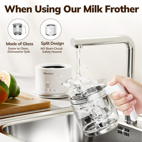 Morpilot frother cold froth mode creates airy foam