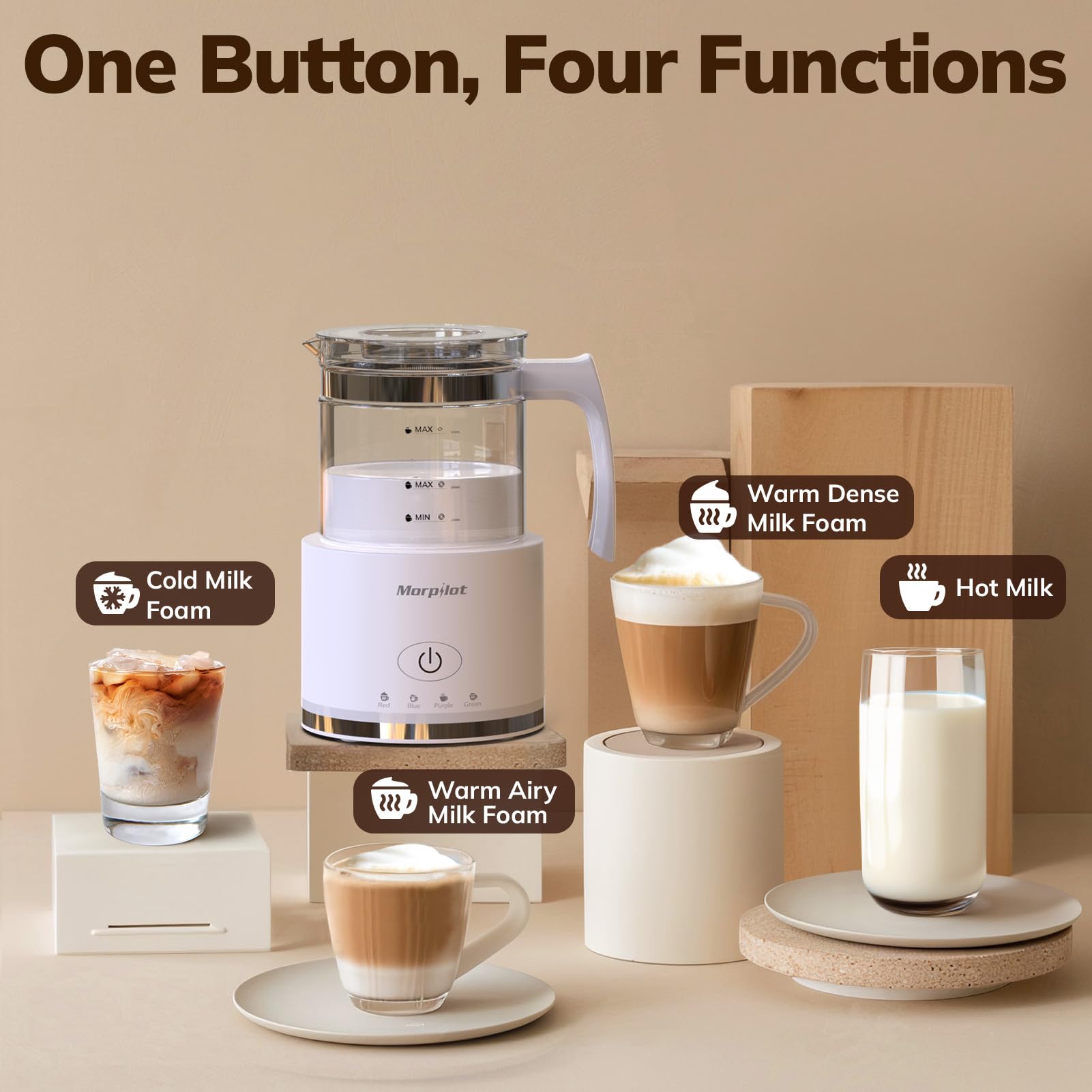 Morpilot dishwasher-safe frother enables easy cleanup