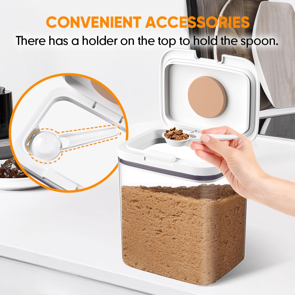 Moryimi container shown on kitchen countertop highlighting compact 2-quart capacity.