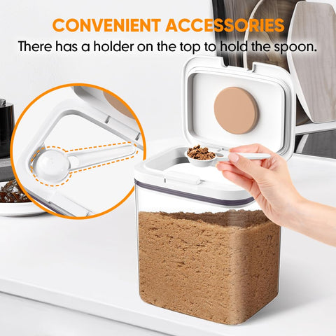 Moryimi container shown on kitchen countertop highlighting compact 2-quart capacity.