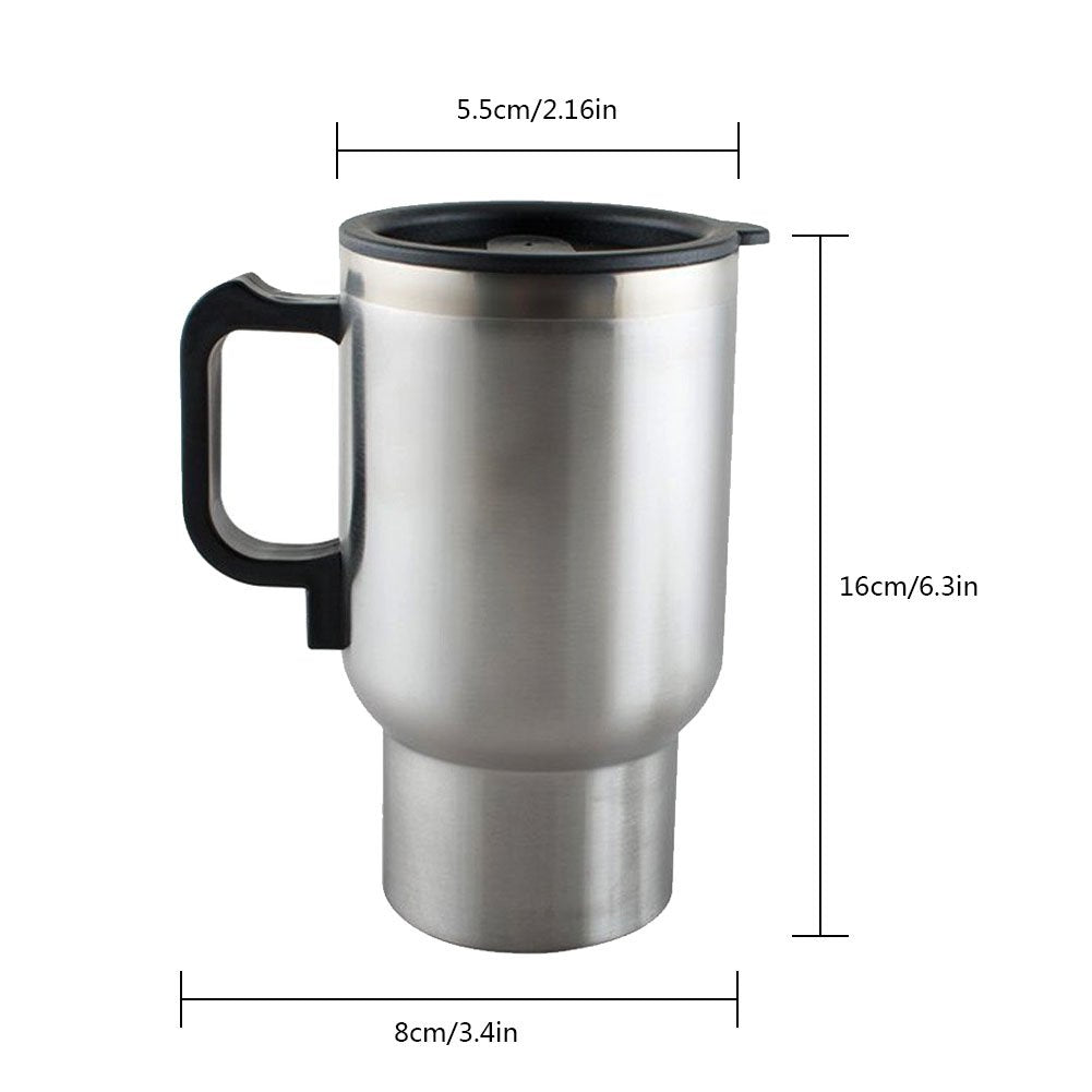 MOSANDON 450ml stainless steel travel mug shows durable, spill-safe design.
