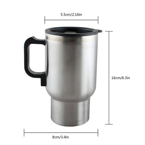 MOSANDON 450ml stainless steel travel mug shows durable, spill-safe design.